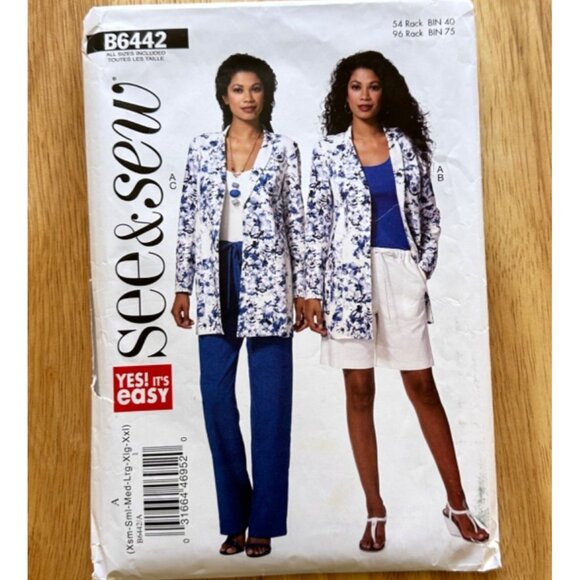 See and See Jacket Sizes XS - XXL, Shorts, Pants Women's Sewing Pattern - Picture 2 of 4
